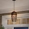 Designers Fountain Amherst 1-Light Burnt Umber Outdoor Hanging Lamp with Metal Cage Shade 97594-BU - alternate 2